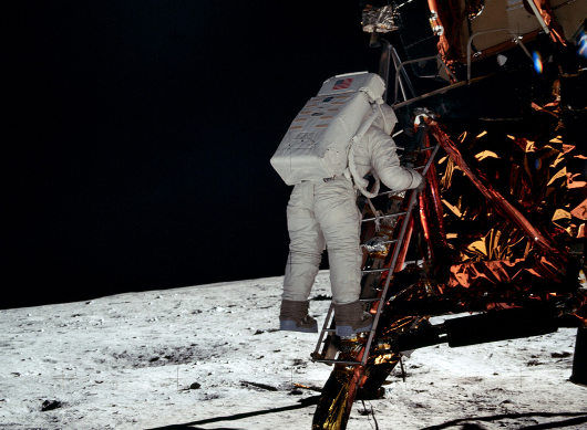 Buzz Aldrin en la luna Luna