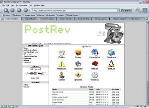 Menú de Administración del Post Revolution 0.5