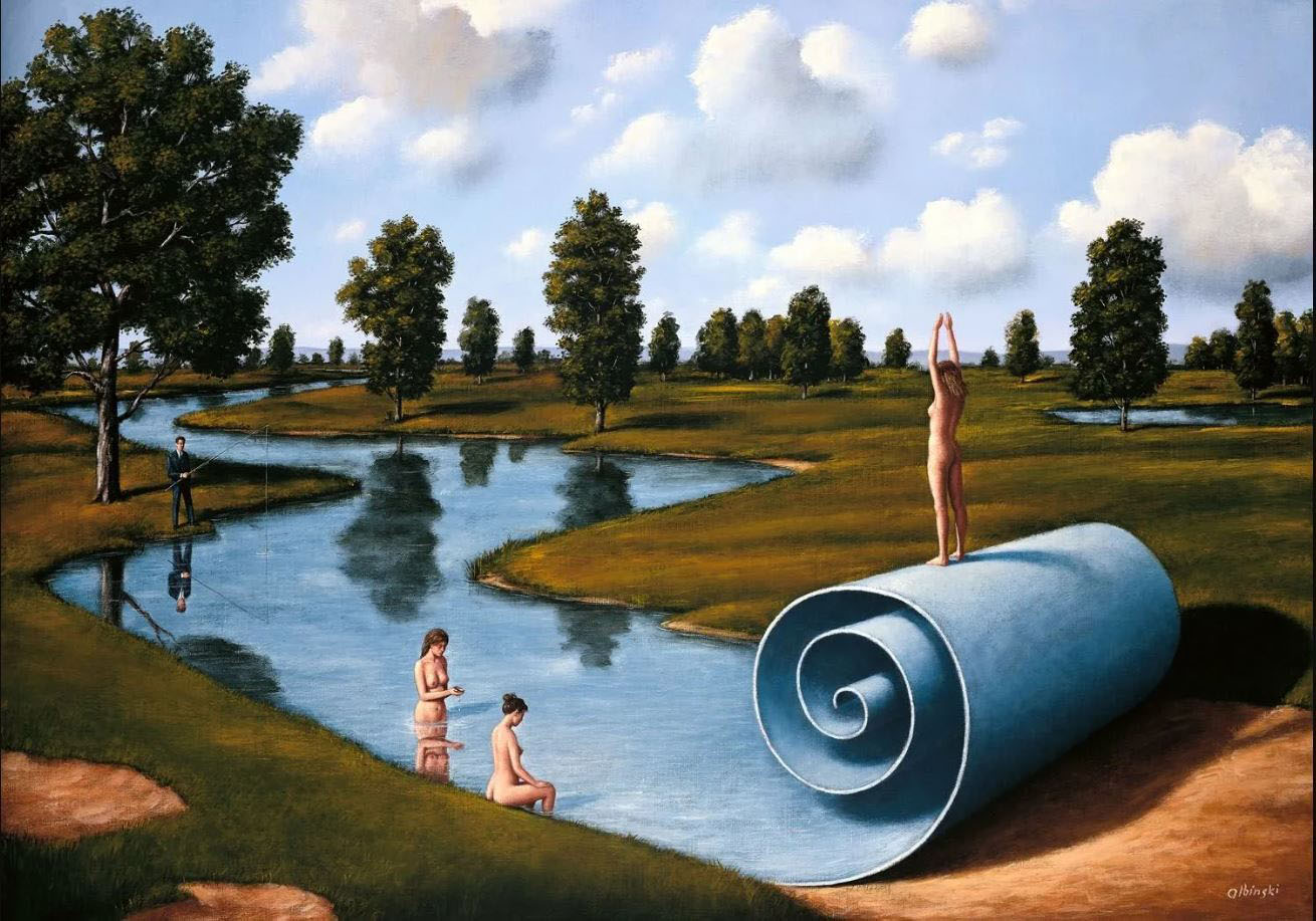 Es jueves! Despierten! (arte de Rafal Olbinski)